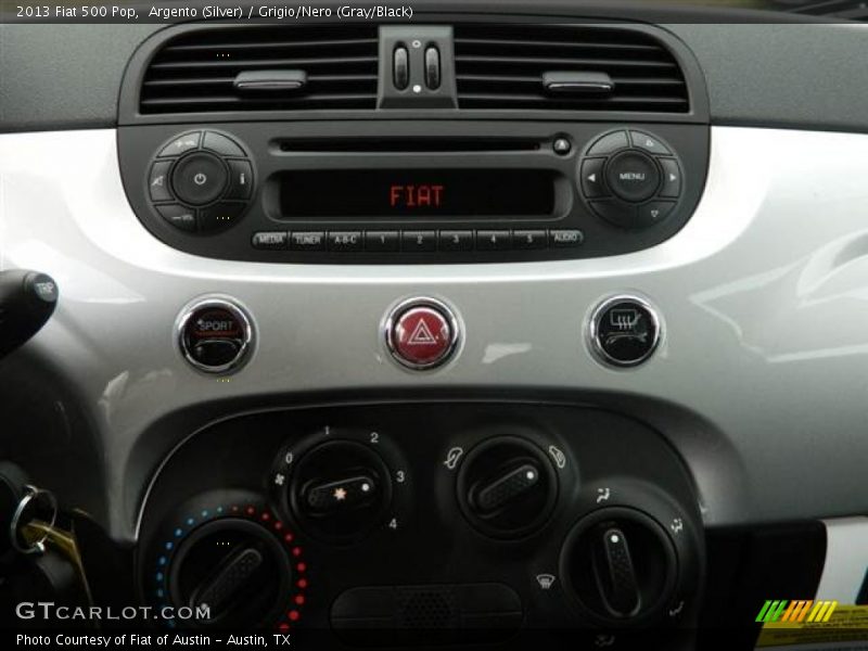 Argento (Silver) / Grigio/Nero (Gray/Black) 2013 Fiat 500 Pop