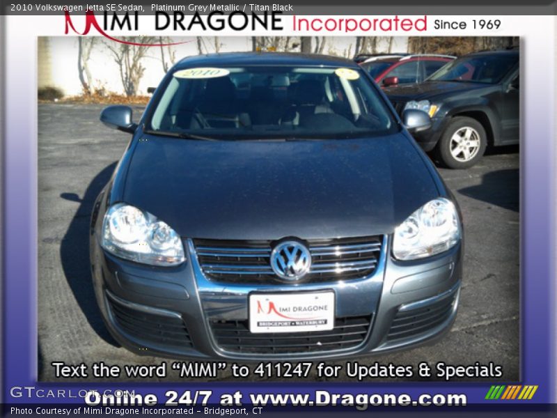 Platinum Grey Metallic / Titan Black 2010 Volkswagen Jetta SE Sedan