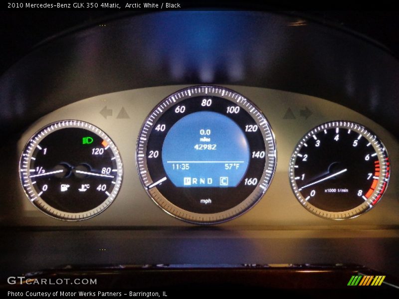 Arctic White / Black 2010 Mercedes-Benz GLK 350 4Matic