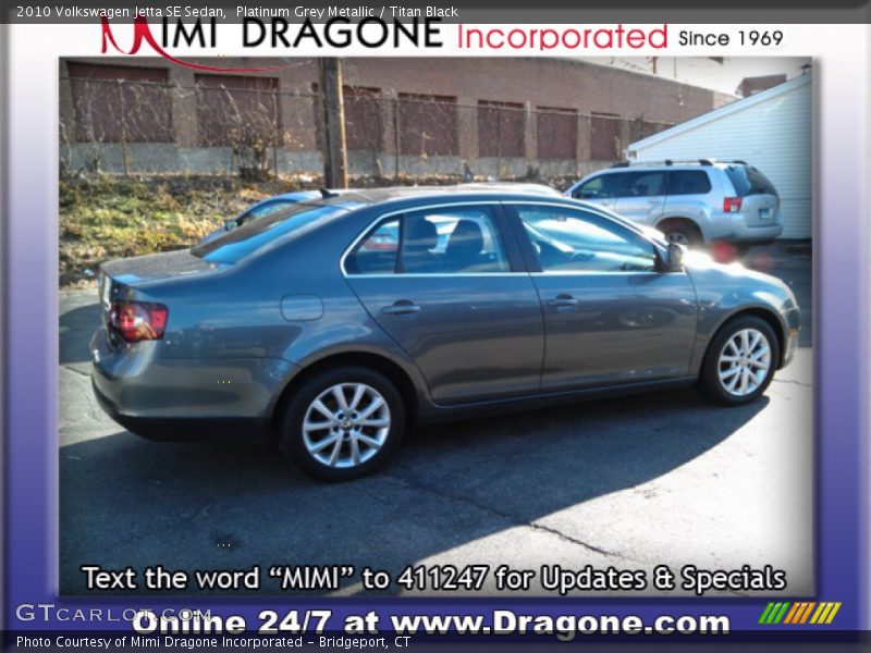 Platinum Grey Metallic / Titan Black 2010 Volkswagen Jetta SE Sedan