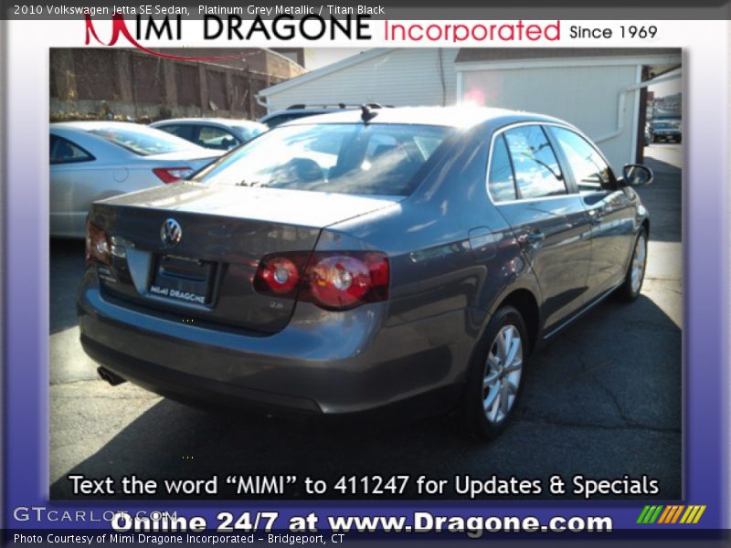 Platinum Grey Metallic / Titan Black 2010 Volkswagen Jetta SE Sedan