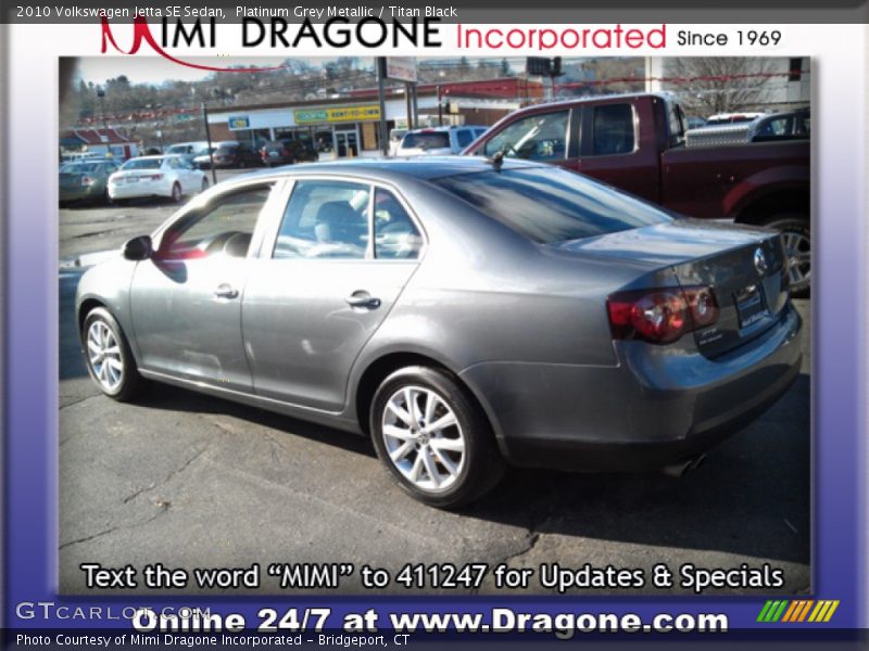 Platinum Grey Metallic / Titan Black 2010 Volkswagen Jetta SE Sedan