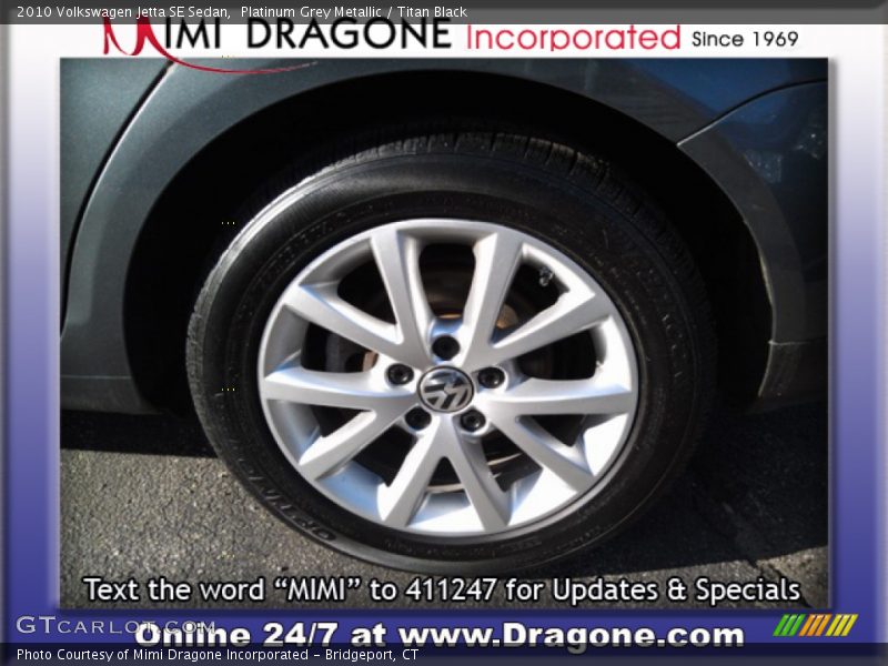 Platinum Grey Metallic / Titan Black 2010 Volkswagen Jetta SE Sedan