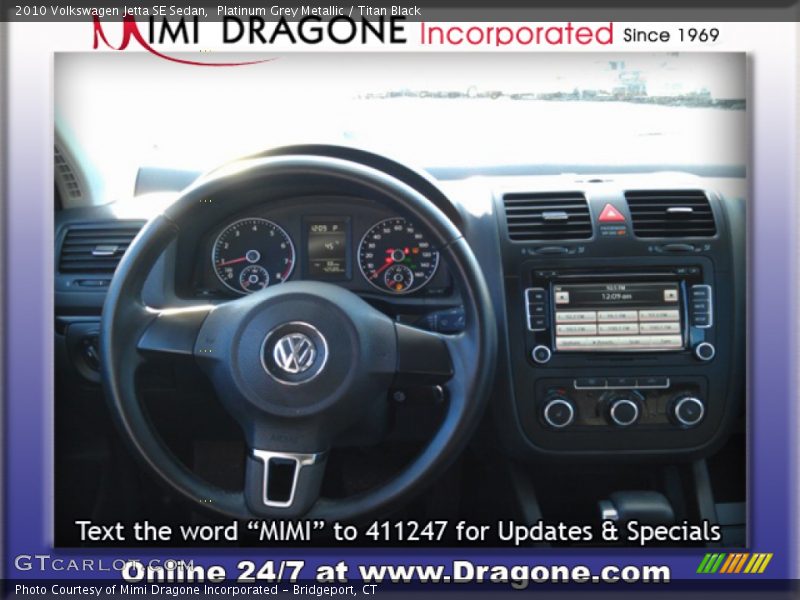 Platinum Grey Metallic / Titan Black 2010 Volkswagen Jetta SE Sedan
