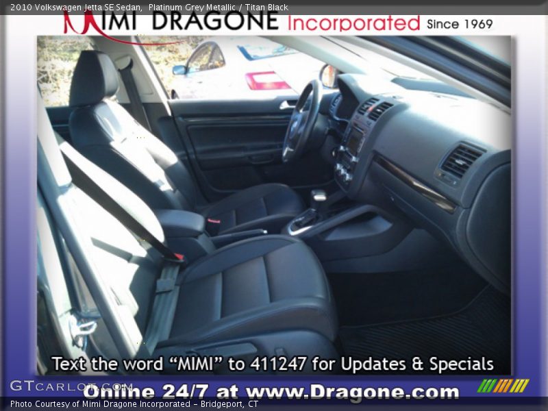 Platinum Grey Metallic / Titan Black 2010 Volkswagen Jetta SE Sedan