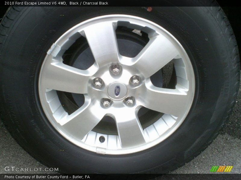 Black / Charcoal Black 2010 Ford Escape Limited V6 4WD