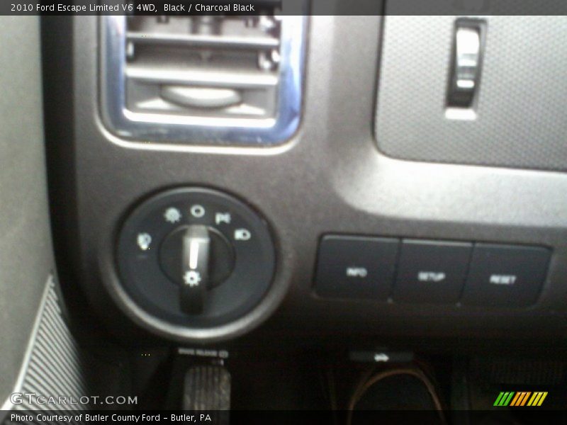 Black / Charcoal Black 2010 Ford Escape Limited V6 4WD