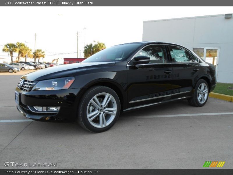 Black / Titan Black 2013 Volkswagen Passat TDI SE