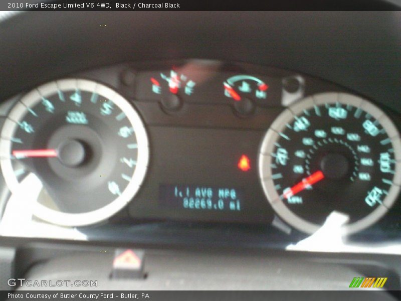 Black / Charcoal Black 2010 Ford Escape Limited V6 4WD