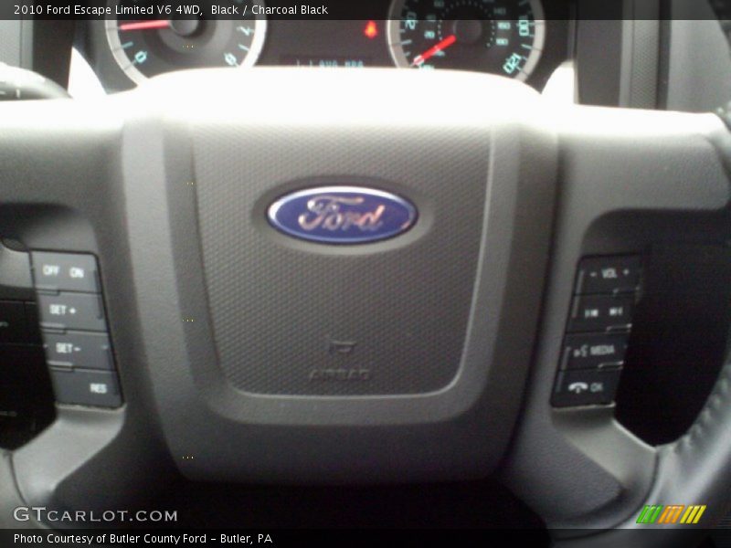 Black / Charcoal Black 2010 Ford Escape Limited V6 4WD