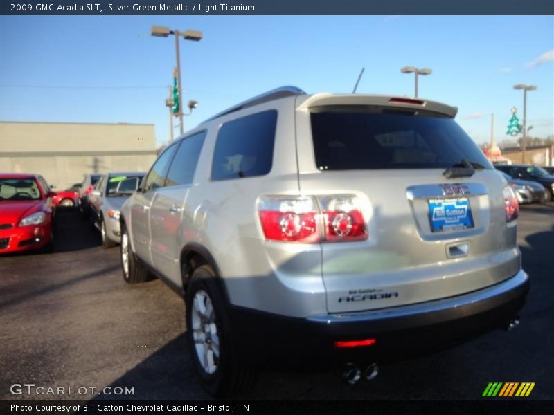 Silver Green Metallic / Light Titanium 2009 GMC Acadia SLT