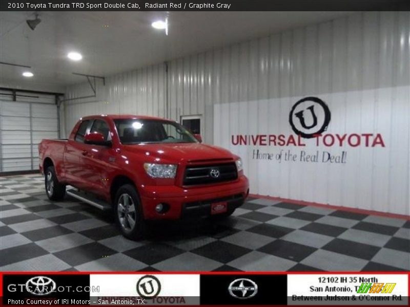 Radiant Red / Graphite Gray 2010 Toyota Tundra TRD Sport Double Cab