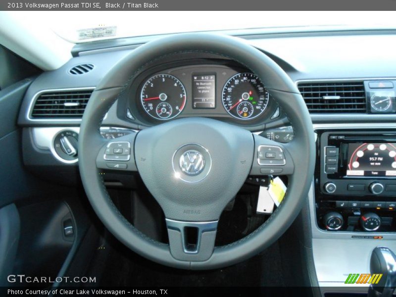 Black / Titan Black 2013 Volkswagen Passat TDI SE