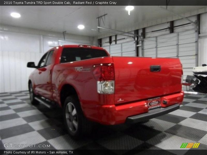 Radiant Red / Graphite Gray 2010 Toyota Tundra TRD Sport Double Cab