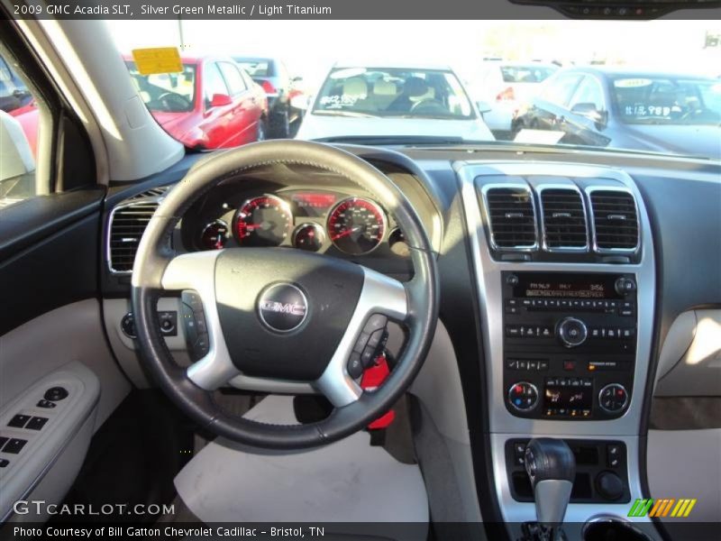 Silver Green Metallic / Light Titanium 2009 GMC Acadia SLT