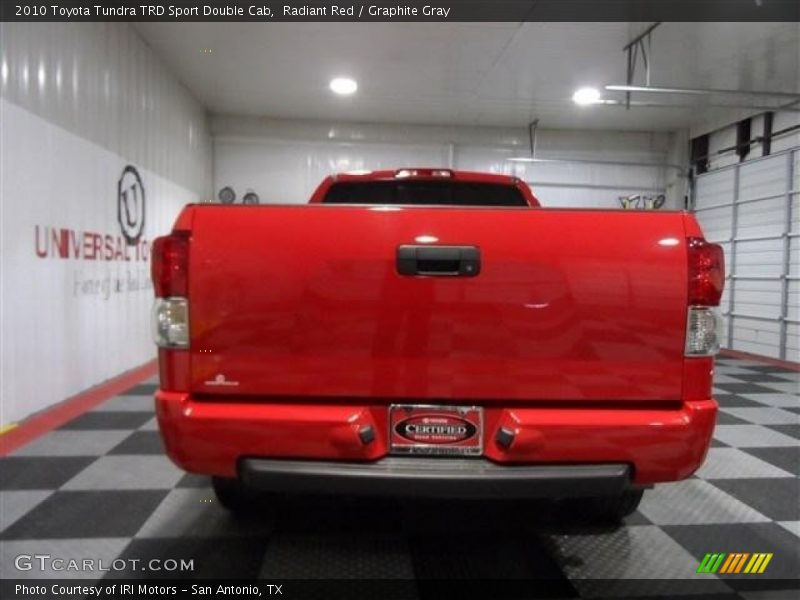 Radiant Red / Graphite Gray 2010 Toyota Tundra TRD Sport Double Cab