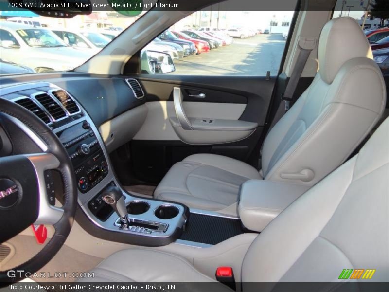 Silver Green Metallic / Light Titanium 2009 GMC Acadia SLT