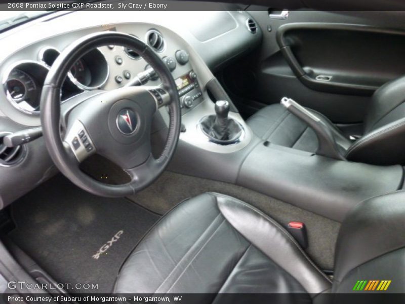 Sly Gray / Ebony 2008 Pontiac Solstice GXP Roadster