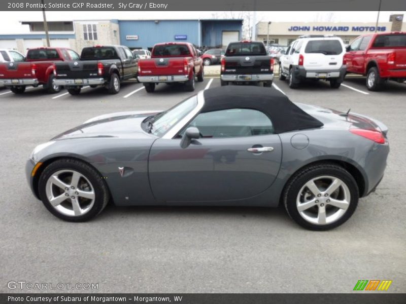 Sly Gray / Ebony 2008 Pontiac Solstice GXP Roadster