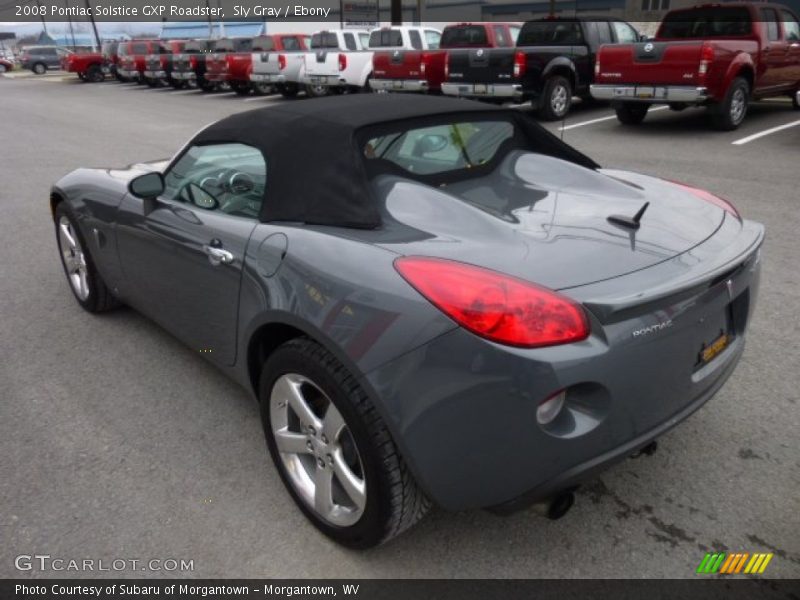 Sly Gray / Ebony 2008 Pontiac Solstice GXP Roadster