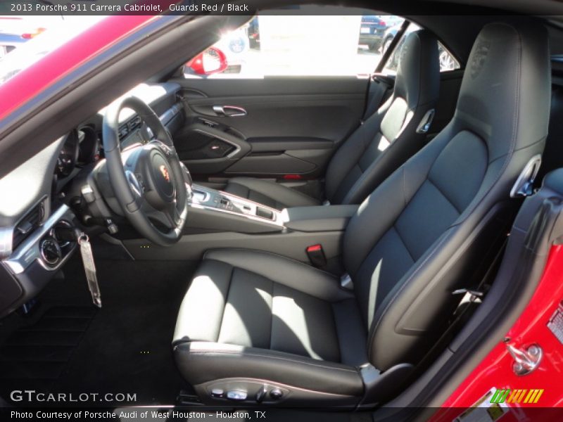 Front Seat of 2013 911 Carrera Cabriolet