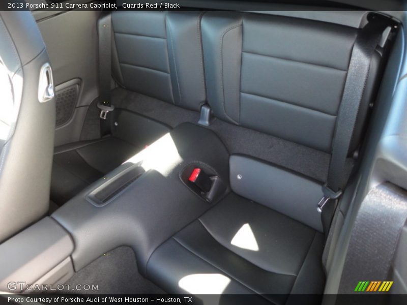 Rear Seat of 2013 911 Carrera Cabriolet