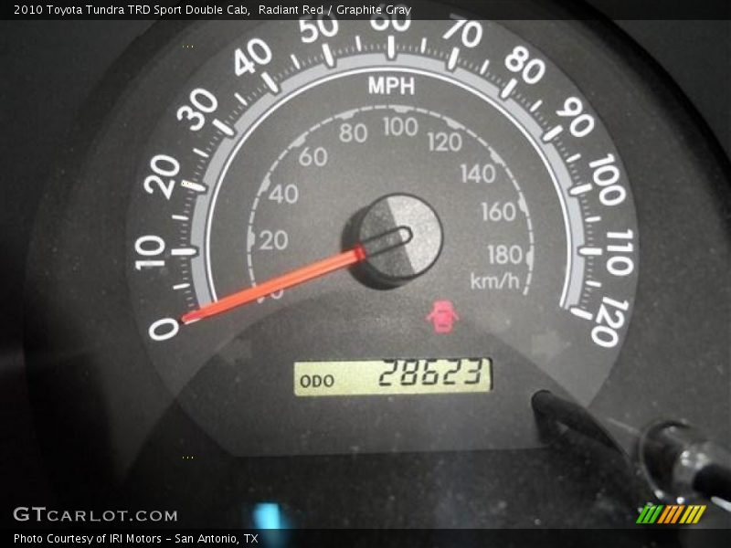 Radiant Red / Graphite Gray 2010 Toyota Tundra TRD Sport Double Cab
