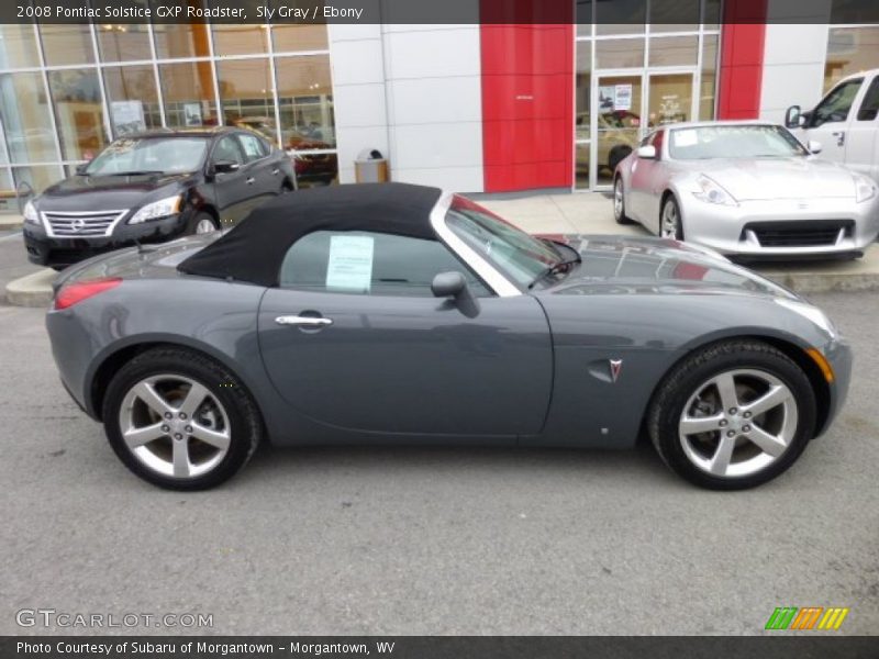 Sly Gray / Ebony 2008 Pontiac Solstice GXP Roadster