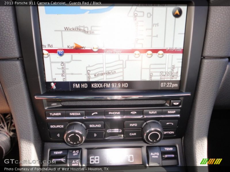 Navigation of 2013 911 Carrera Cabriolet