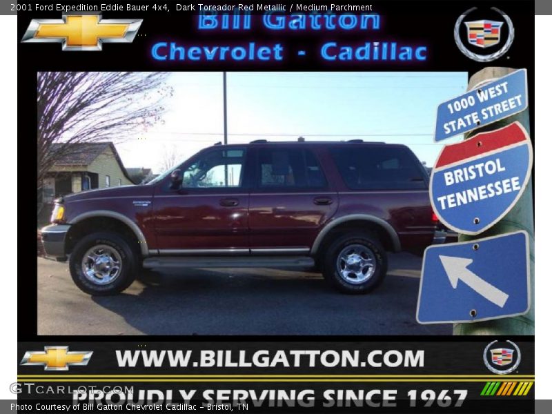 Dark Toreador Red Metallic / Medium Parchment 2001 Ford Expedition Eddie Bauer 4x4