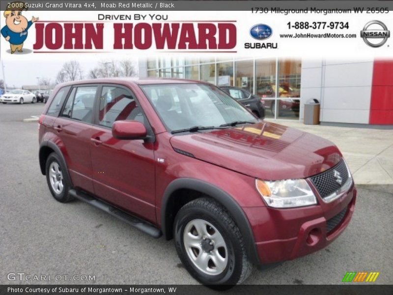 Moab Red Metallic / Black 2008 Suzuki Grand Vitara 4x4