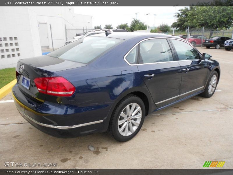 Night Blue Metallic / Titan Black 2013 Volkswagen Passat 2.5L SEL