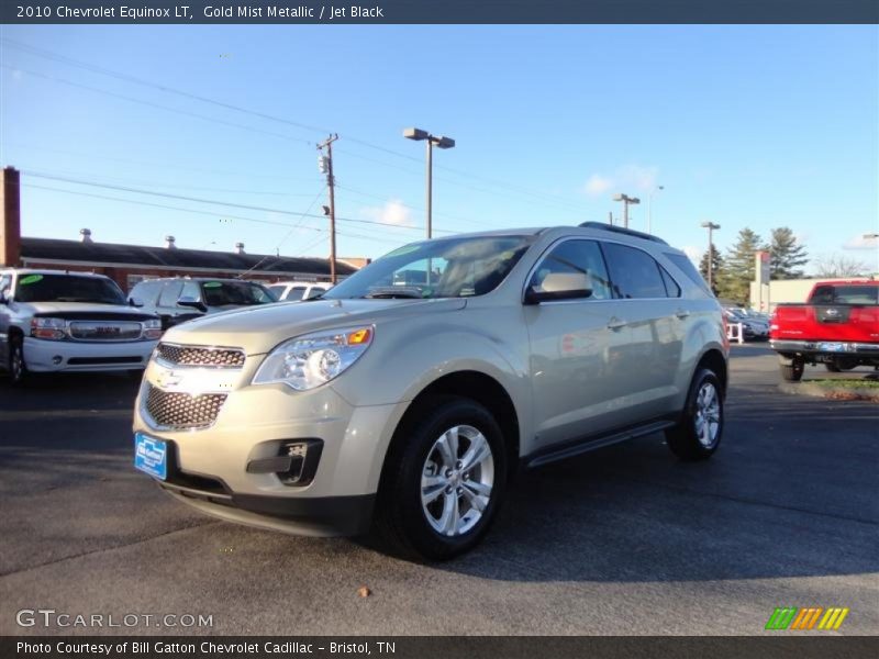 Gold Mist Metallic / Jet Black 2010 Chevrolet Equinox LT