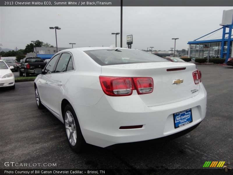 Summit White / Jet Black/Titanium 2013 Chevrolet Malibu ECO