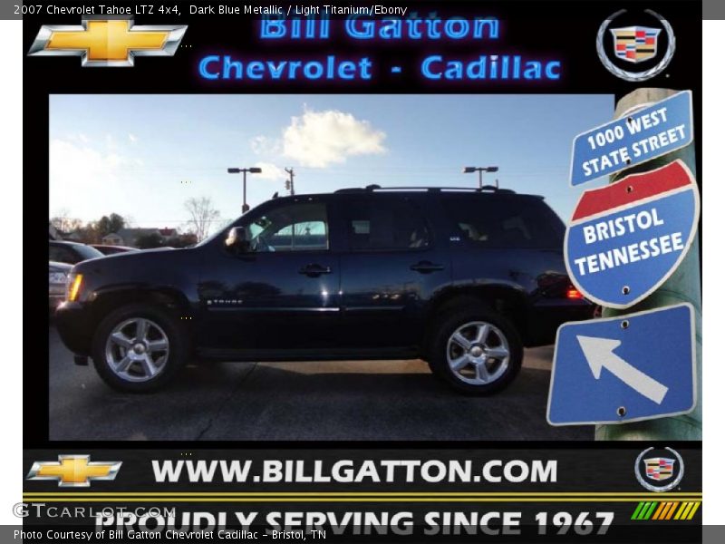 Dark Blue Metallic / Light Titanium/Ebony 2007 Chevrolet Tahoe LTZ 4x4