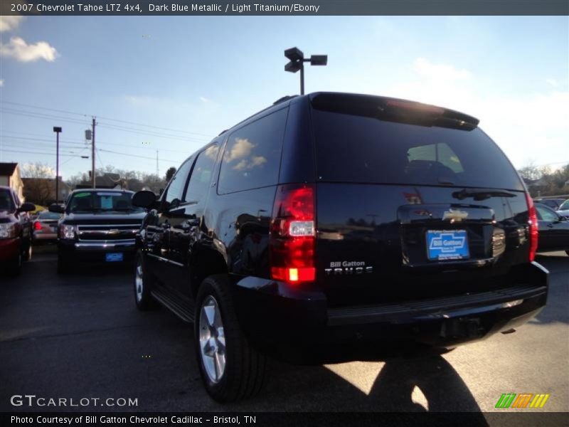 Dark Blue Metallic / Light Titanium/Ebony 2007 Chevrolet Tahoe LTZ 4x4