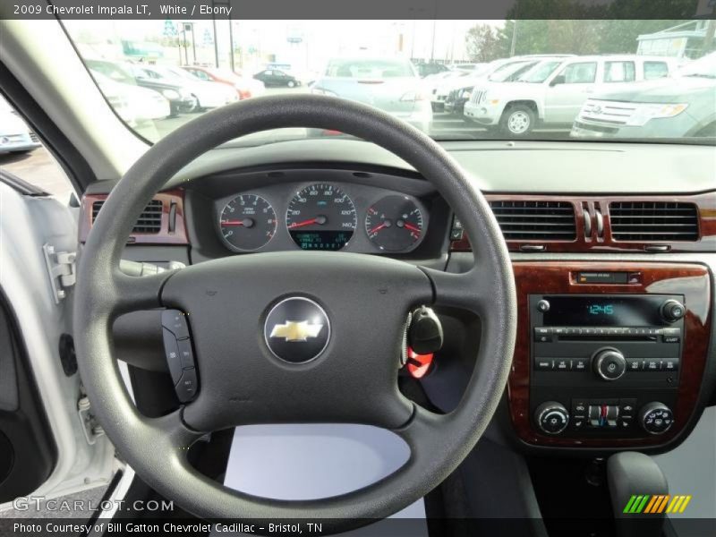 White / Ebony 2009 Chevrolet Impala LT