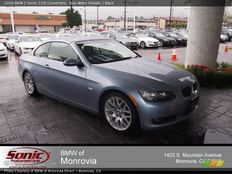 Blue Water Metallic / Black 2009 BMW 3 Series 328i Convertible