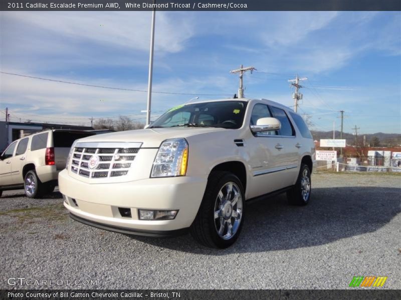 White Diamond Tricoat / Cashmere/Cocoa 2011 Cadillac Escalade Premium AWD