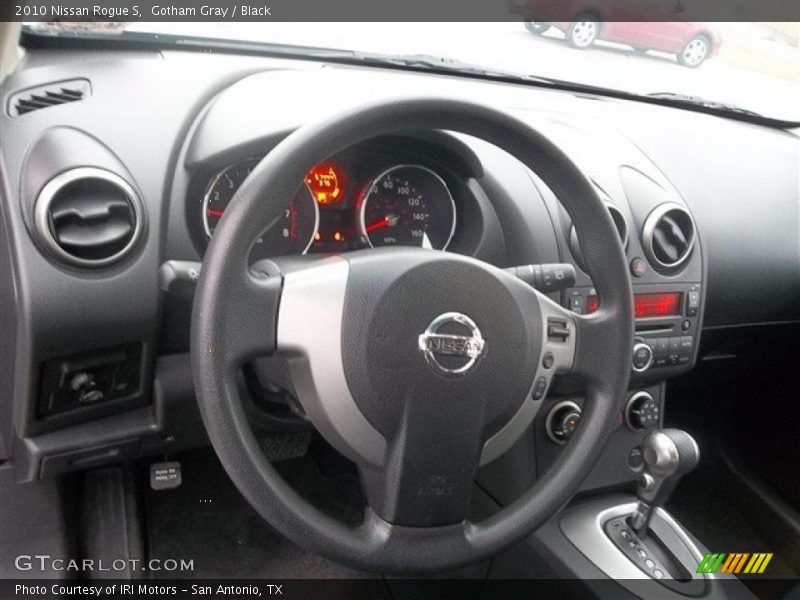 Gotham Gray / Black 2010 Nissan Rogue S