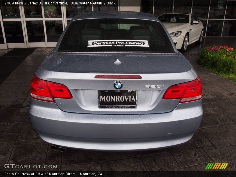 Blue Water Metallic / Black 2009 BMW 3 Series 328i Convertible