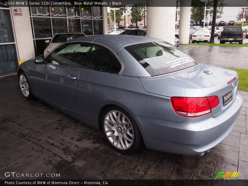 Blue Water Metallic / Black 2009 BMW 3 Series 328i Convertible