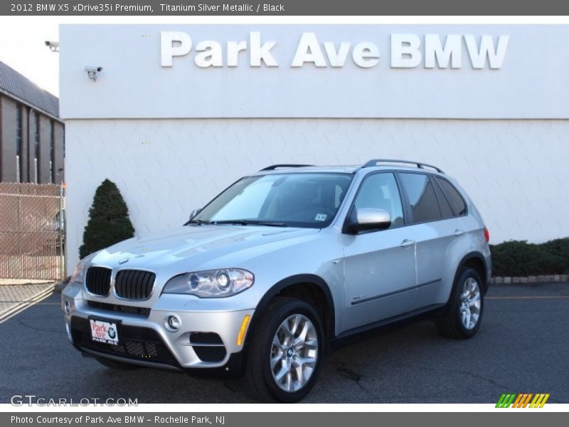 Titanium Silver Metallic / Black 2012 BMW X5 xDrive35i Premium