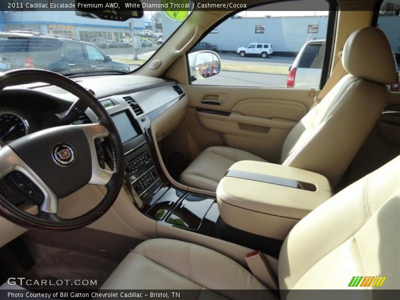 White Diamond Tricoat / Cashmere/Cocoa 2011 Cadillac Escalade Premium AWD