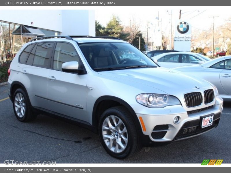Titanium Silver Metallic / Black 2012 BMW X5 xDrive35i Premium
