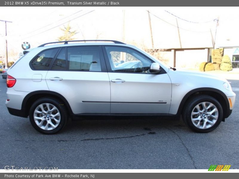 Titanium Silver Metallic / Black 2012 BMW X5 xDrive35i Premium
