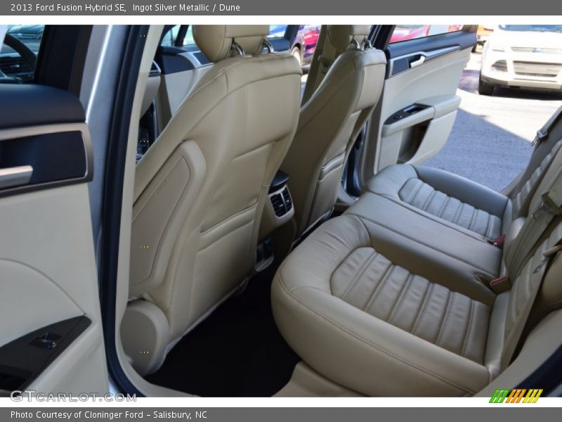 Rear Seat of 2013 Fusion Hybrid SE