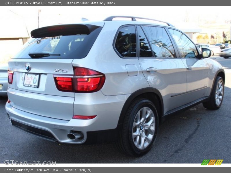 Titanium Silver Metallic / Black 2012 BMW X5 xDrive35i Premium