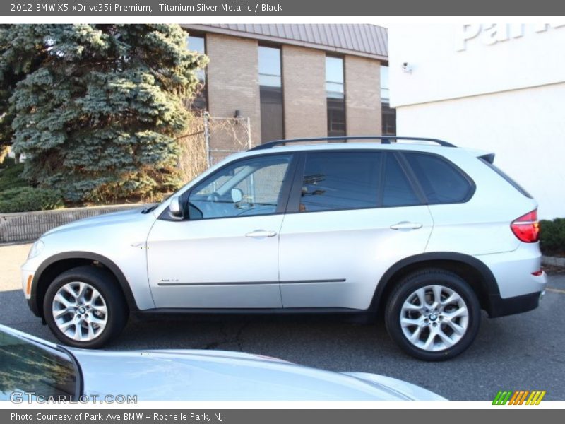 Titanium Silver Metallic / Black 2012 BMW X5 xDrive35i Premium