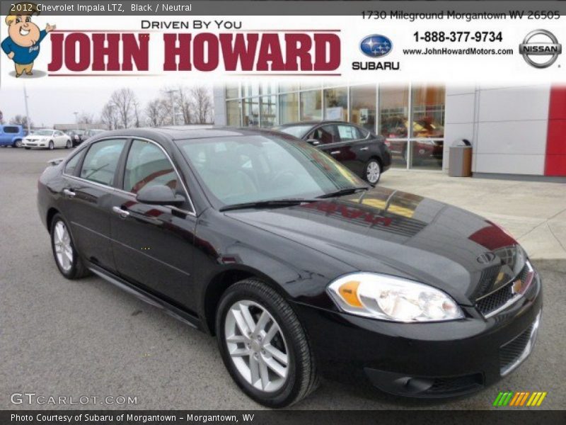Black / Neutral 2012 Chevrolet Impala LTZ